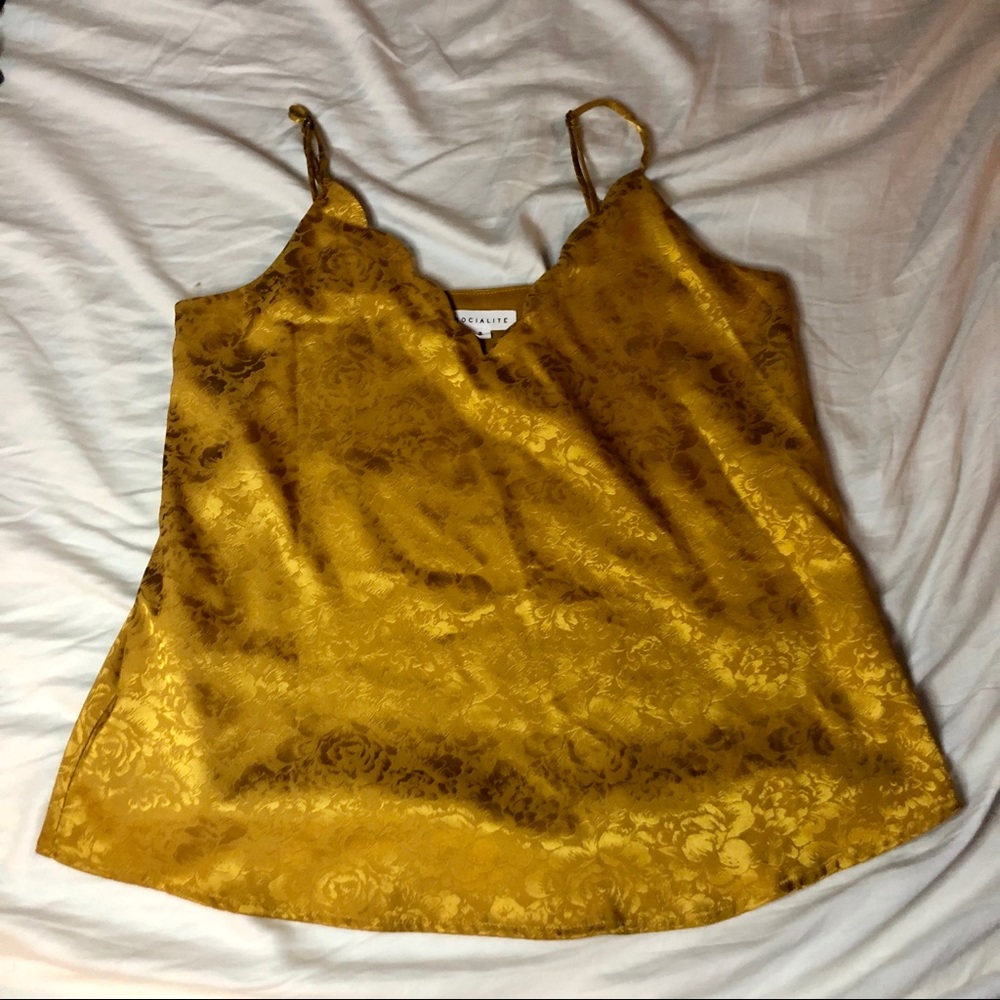 🌻Gold Socialite Tank